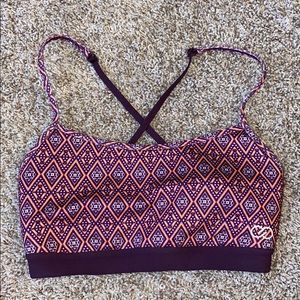 Women’s Inner Power Ladder Back Printed Sports Bra